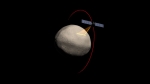 Dawn spacecraft orbiting Vesta