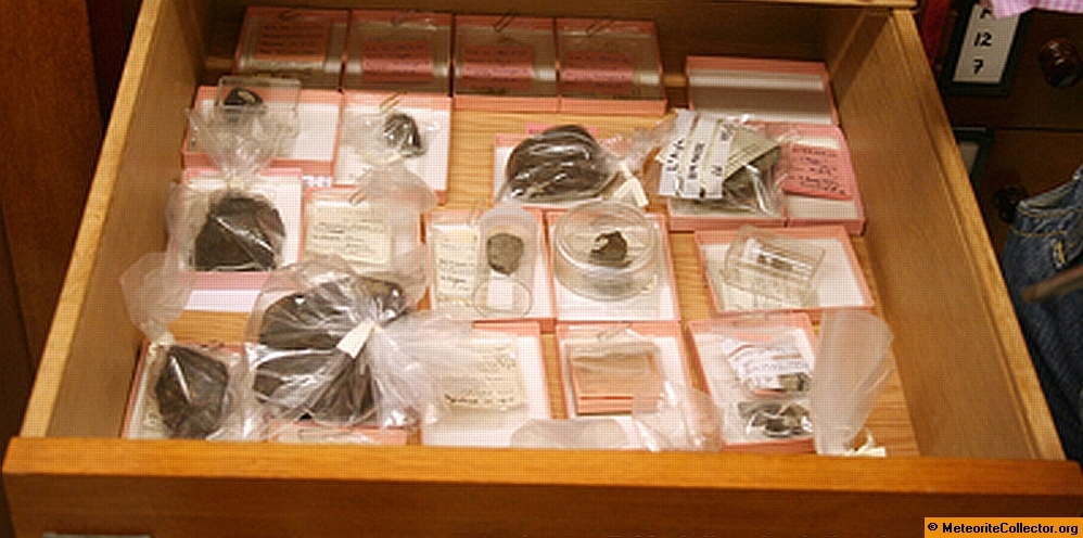 L'Aigle samples drawer at the NHM London