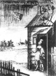 1768 - Woodcut of the Mauerkirchen fall
