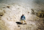 Charlie Snell at the Imilac Crater