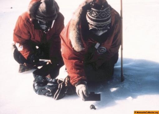 Meteorite hunters in Antarctica
